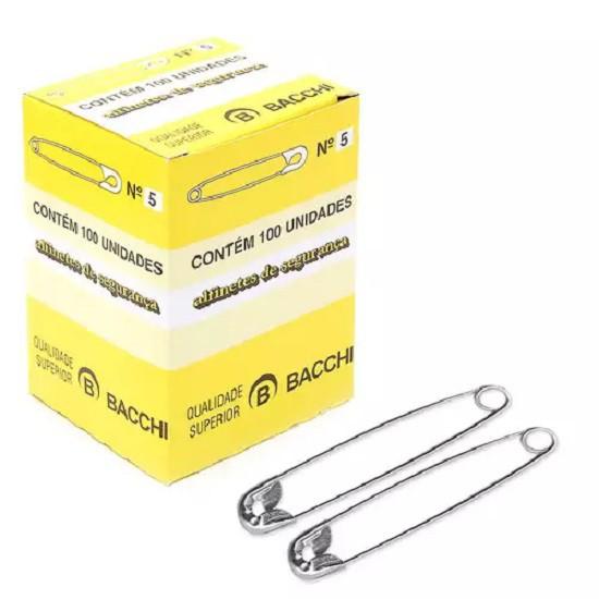 ALFINETE DE SEGURANCA  N°5 UNI CX COM 100UNI