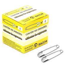 ALFINETE DE SEGURANCA N°0 UNI CX COM 100 UNI