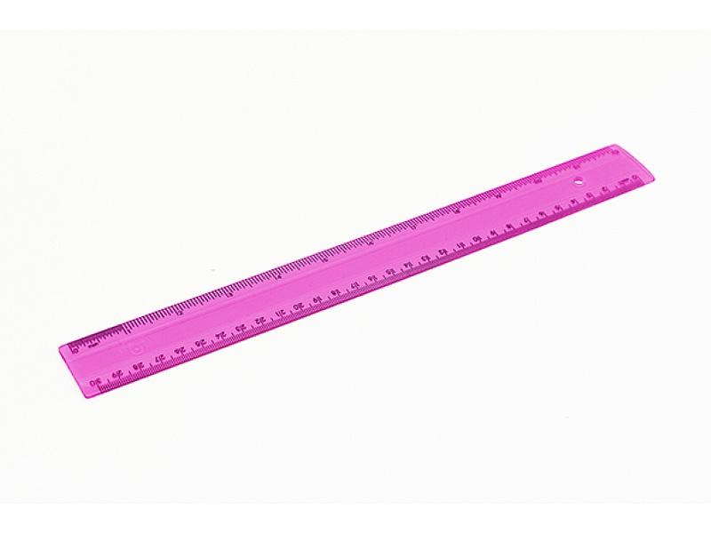 REGUA PINK 30CM ACRIMET CAIXA 24 UNI