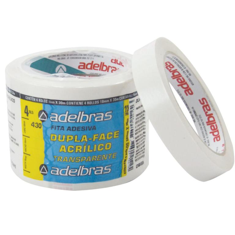 FITA DUPLA FACE 18mmX30m PTC 4