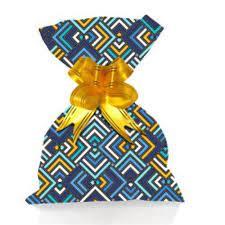 SACO DE PRESENTE 30X45CM GEOMETRIC PTC 50 UNI