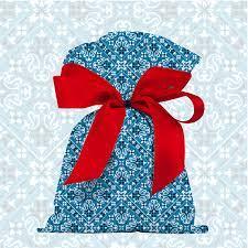 SACO DE PRESENTE 25X35CM BANDANA AZUL PTC 50UNI