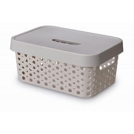 ORGANIZADOR 4.5 LITROS PLASTICO RIGIDO CINZA UNI