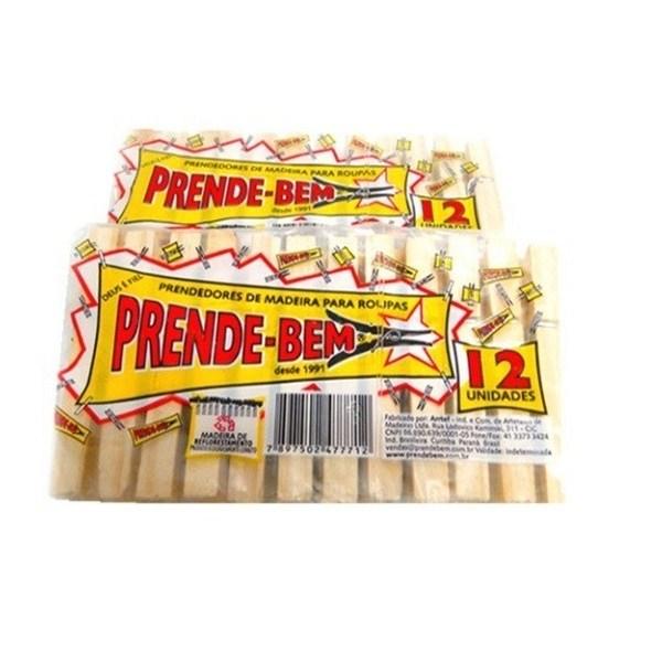 PREGADOR MADEIRA PQ 12UNI FARDO 50 PACOTES