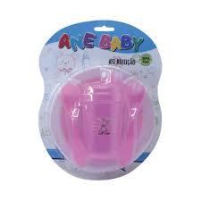 KIT REFEICAO PRATO E TALHER ROSA UNI