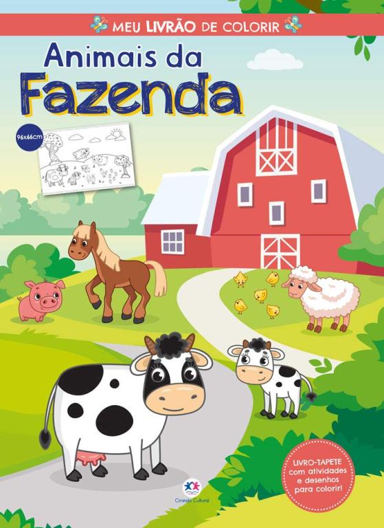 LIVRO MEU LIVRAO DE COLORIR ANIMAIS DA FAZENDA