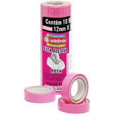 FITA DUREX ROSA 12x10MT PTC 10 UNI