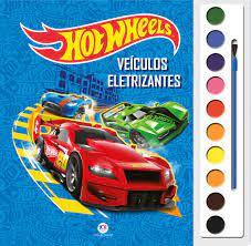 LIVRO HOTWHELLS COM AQUARELA UNI