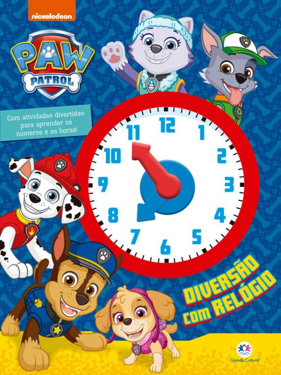 LIVRO PATRULHA CANINA DIVERSAO COM RELOGIO UNI