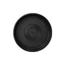 PRATO REDONDO GRANDE 22CM PRETO PTC 10