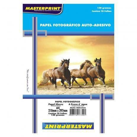 PAPEL FOTOGRAFICO ADESIVO 130g UNI