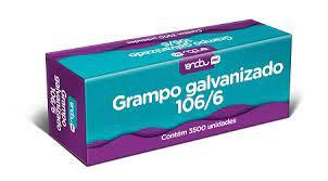 GRAMPO GALVONIZADO 106/6 COM 3.500 UNI