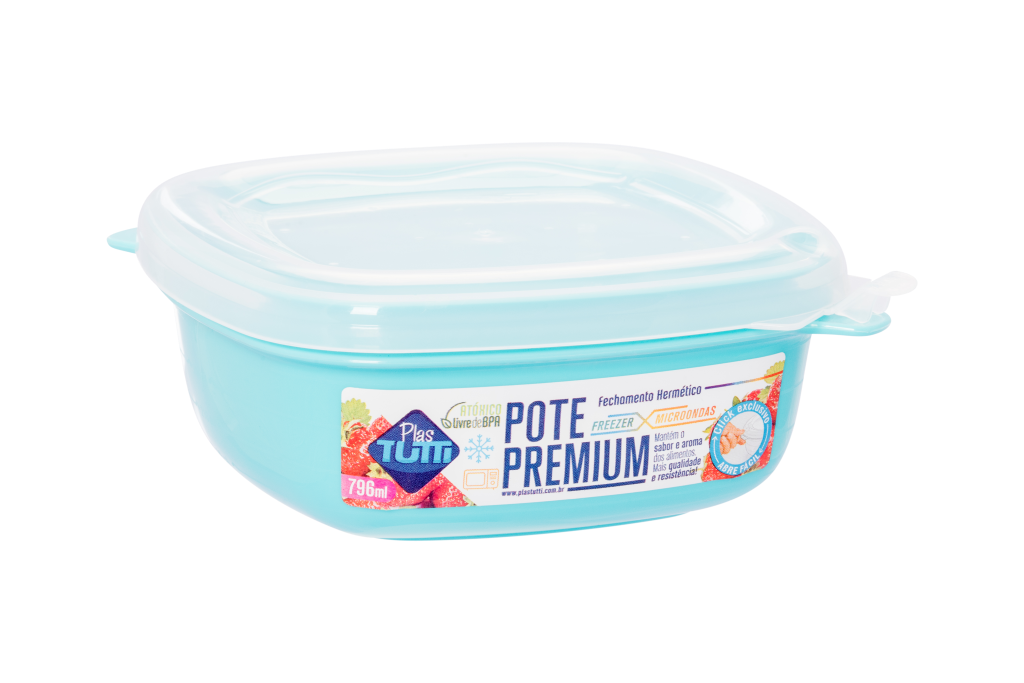 POTE QUADRADO PREMIUM 796ML OPACO UNI
