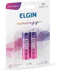 PILHA RECARREGAVEL AA 2500MAH ELGIN PAR