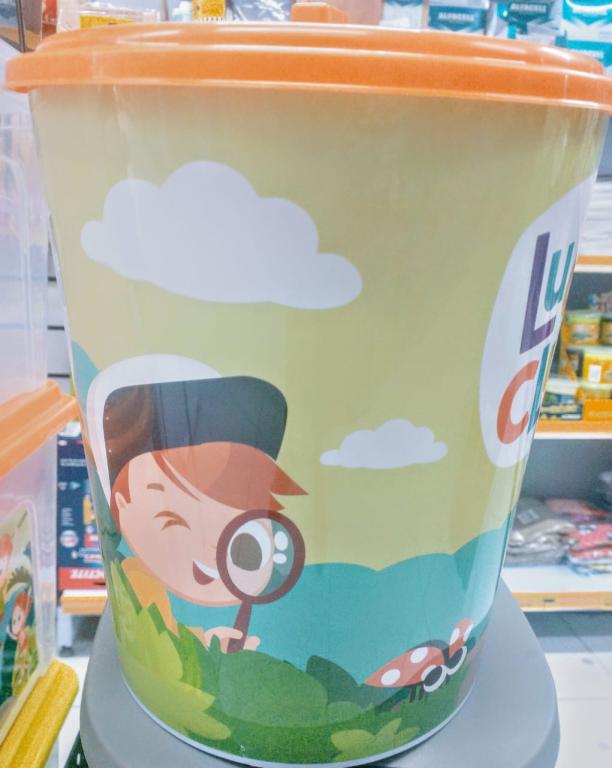 LIXEIRA 7 LITROS COM TAMPA INFANTIL LUDI CLUB REF 9905 UNI