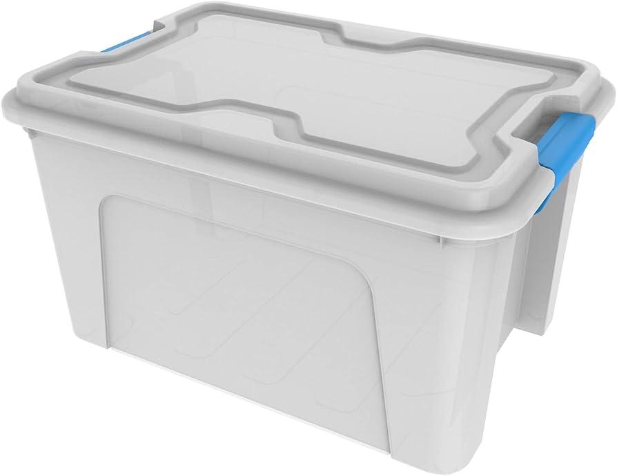 ORGANIZADOR COM TRAVAS  COR INCOLOR 20 LITROS REF 388 UNI