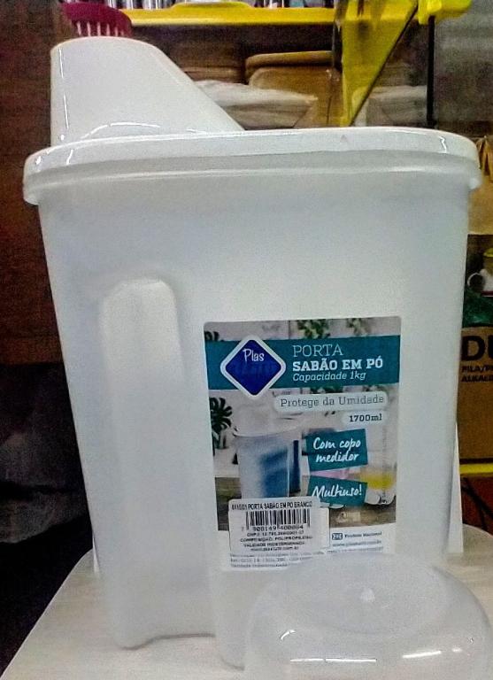 PORTA SABAO EM PO TAMPA BRNACA UNI