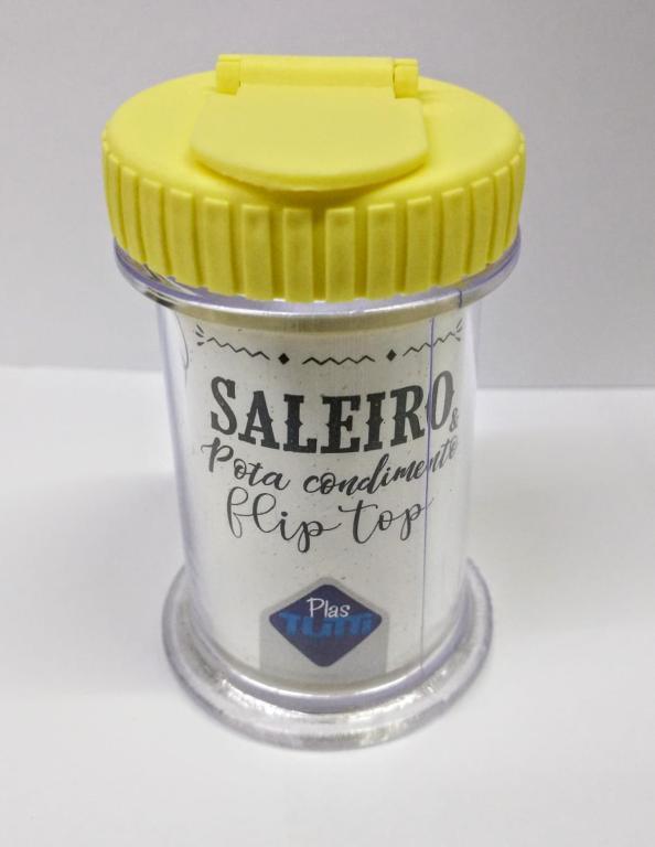 SALEIRO ACRILICO TAMPA AMARELA UNI