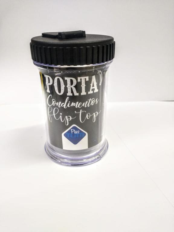 PORTA CONDIMENTO PRETO ACRILICO UNI