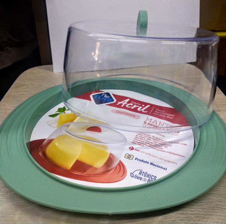 PORTA QUEIJO ACRILICO VERDE UNI