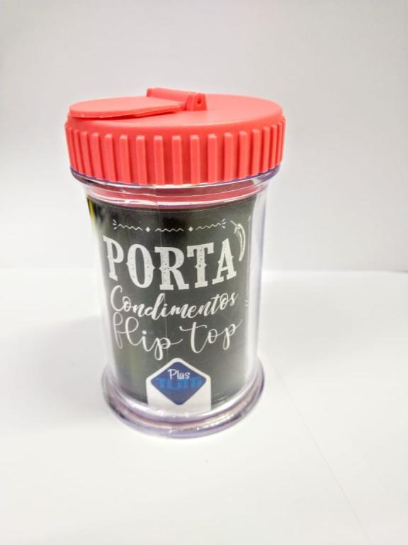 PORTA CONDIMENTO LARANJA ACRILICO UNI