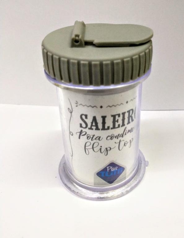 SALEIRO ACRILICO TAMPA CINZA UNI