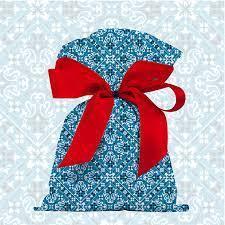 SACO DE PRESENTE 43X59CM BANDANA AZUL PTC 50UNI