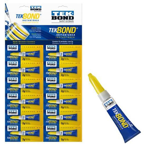 COLA INSTANTANEA SUPER COLA 2G CARTELA 12 UNI