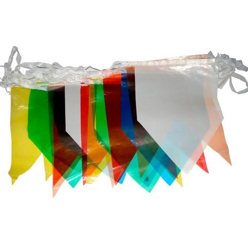 BANDEIRINHA DE PLASTICO  PC 10 20 METROS 50 BANDEIRAS