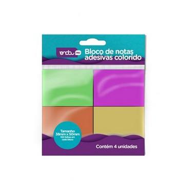 BLOCO NOTAS ADESIVO COLORIDO PCT 6