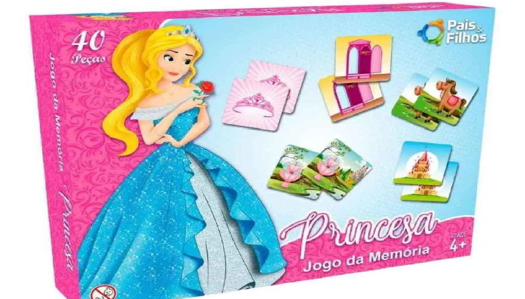 JOGO PRINCESAS JOGO DA MEMORIA 2824 UNI