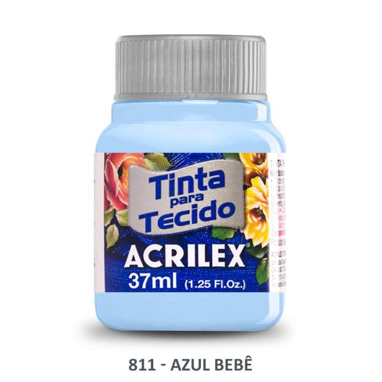 TINTA DE TECIDO AZUL BEBÊ 811 37ML