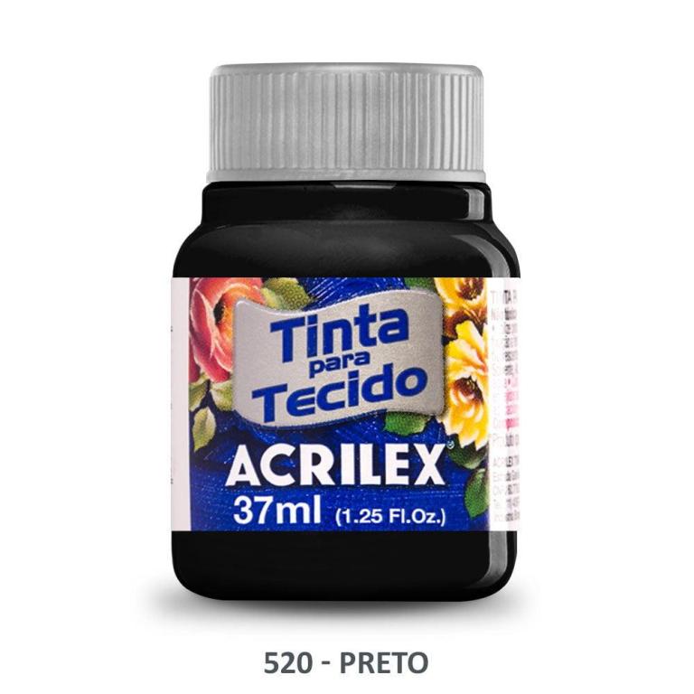 TINTA DE TECIDO PRETO 520 37ML