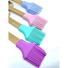 PINCEL DE SILICONE CABO DE MADEIRA 23CM PACOTE 6 UNI