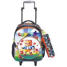MOCHILA KIT STYLUS WKIDS MASC CUBIC WO 3 PC UNI