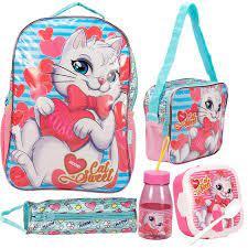 MOCHILA KIT 6 WKIDS FEM STANDARD GATINHA 6 PC BPD 33986 UNI