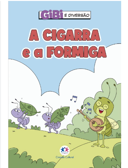 LIVRO GIBI A CIGARRA E A FORMIGA UNI