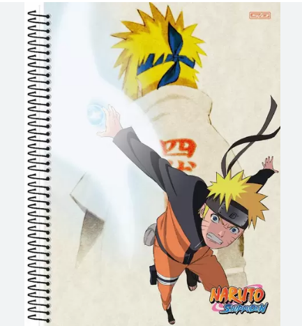 CADERNO CD UNIV 1MT NARUTO C/4 80 FLS PCT 4