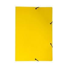 PASTA CARTAO DUPLEX COM ABAS E ELASTICO 340X230MM AMARELO PTC 10