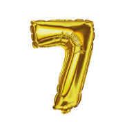 BALAO METALIZADO DOURADO N°7 71CM EIXO PCT 5