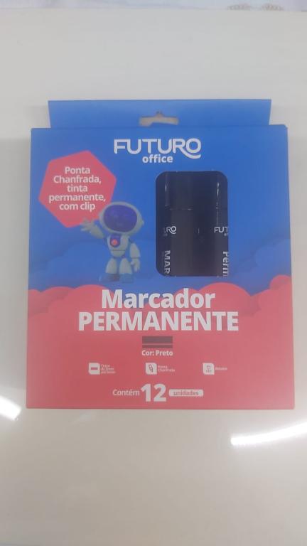 MARCADOR PERMANENTE PRETO CX 12