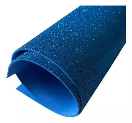 EVA GLITER 40X60 AZUL ESCURO PCT5