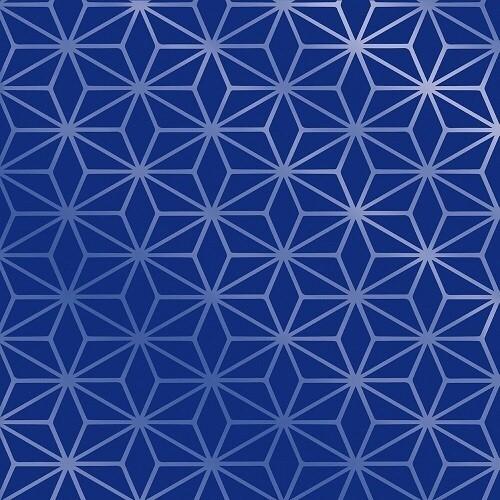 SACO DE PRESENTE METAL STAR AZUL 20X29 PCT 50