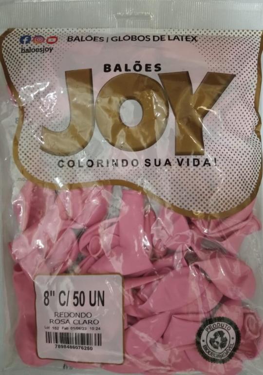 BALAO N 8 ROSA CLARO C 50