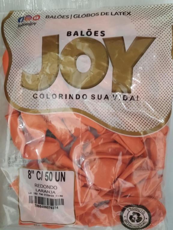 BALAO N 8 LARANJA C 50