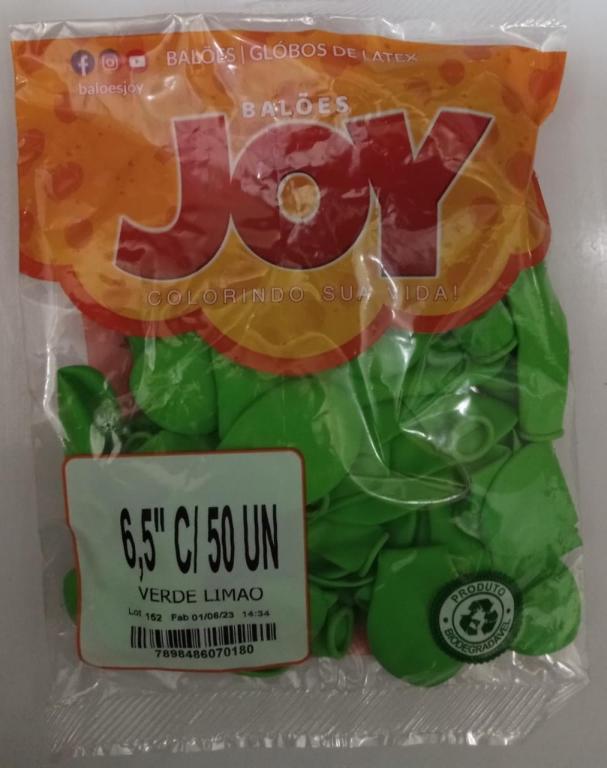BALAO 6,5 VERDE LIMAO C 50