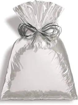 SACO DE PRESENTE PRATA 35X53CM PCT 50 UNI