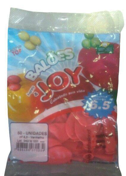 BALAO 6,5 VERMELHO  C 50