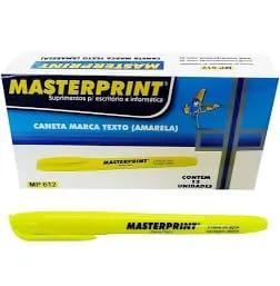 CANETA MARCA TEXTO GEL AMARELA MP613 CX 6