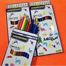 LAPIS DE COR LONGO SEXTAVADO 12 CORES PCT 6